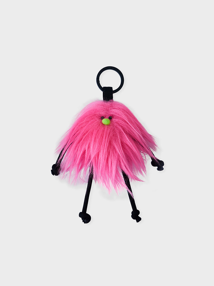 COLLER MINI FURRY DOLL KEYRING PINK