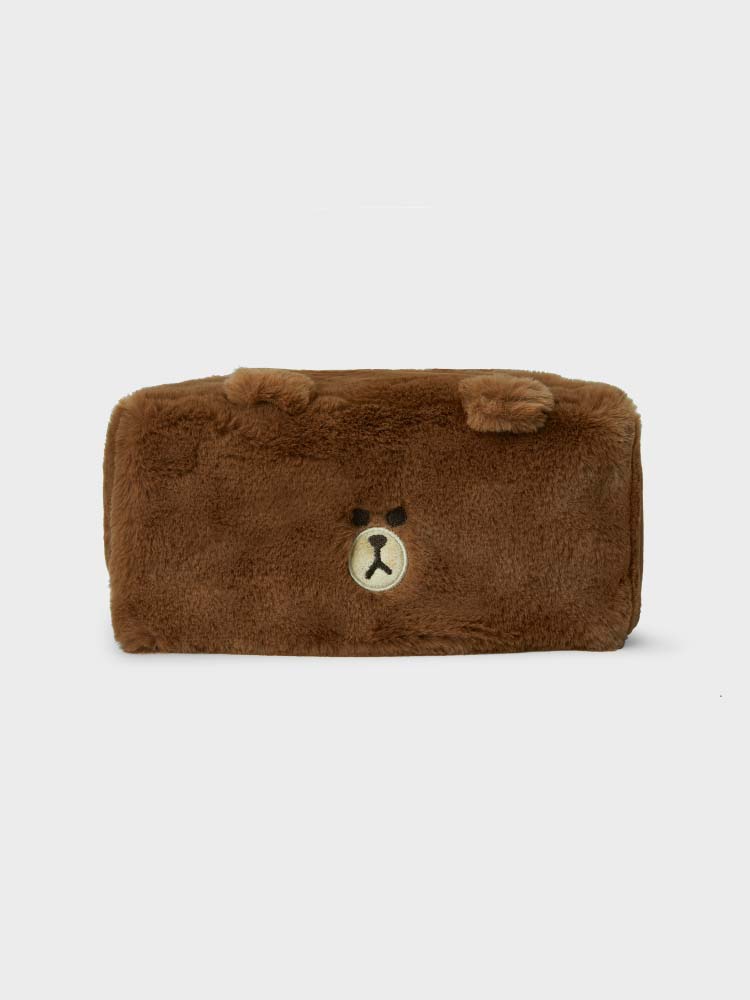 LINE FRIENDS HUG BROWN TISSUE BOX COVER 2023 F/W