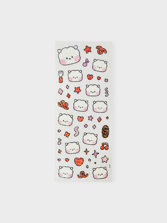 [NEW] 라인프렌즈 BT21 RJ 미니니 글리터 리무버블 스티커