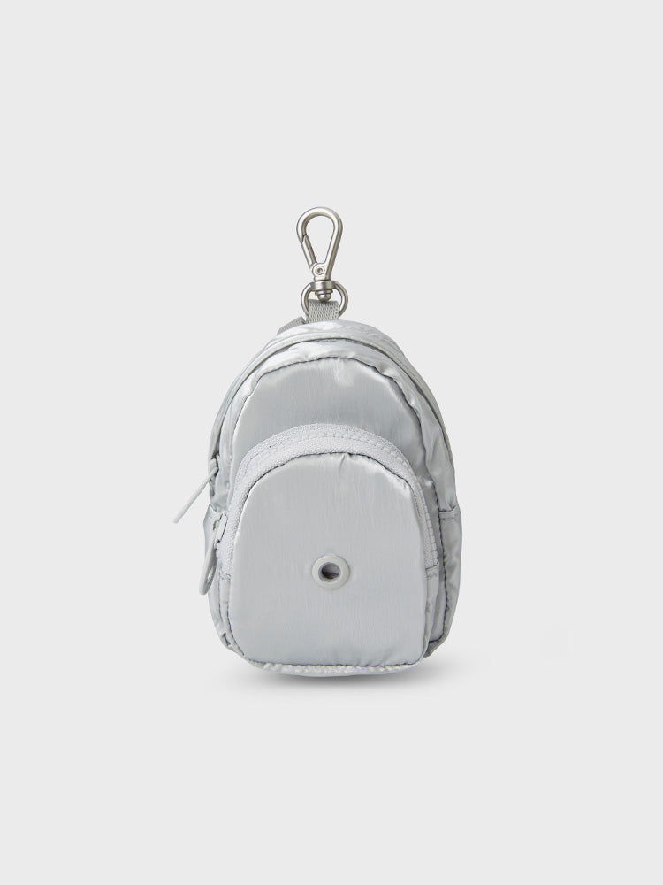 COLLER MINI KEYRING POUCH PEARL GRAY