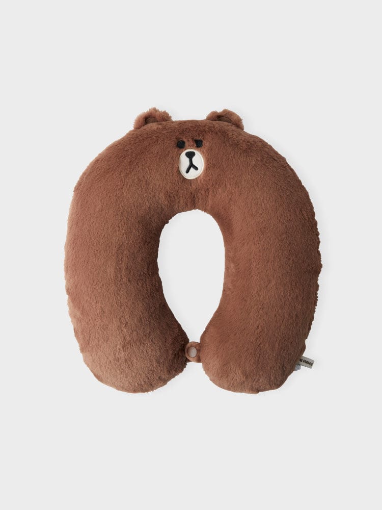 LINE FRIENDS BROWN NECK PILLOW