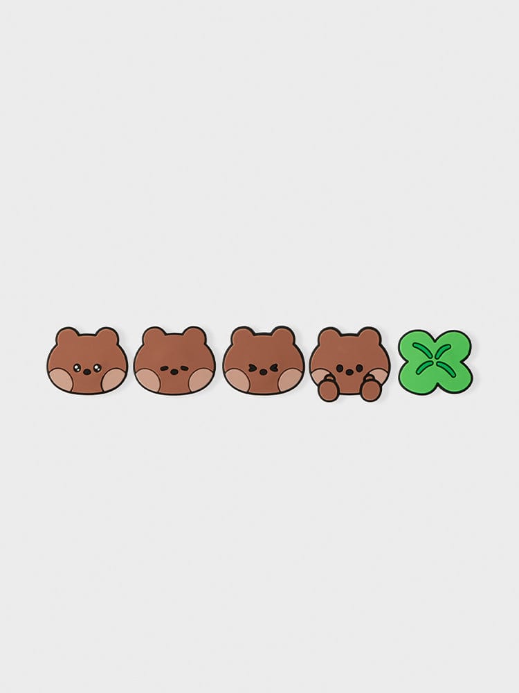 LINE FRIENDS bnini COLLER STICON SET