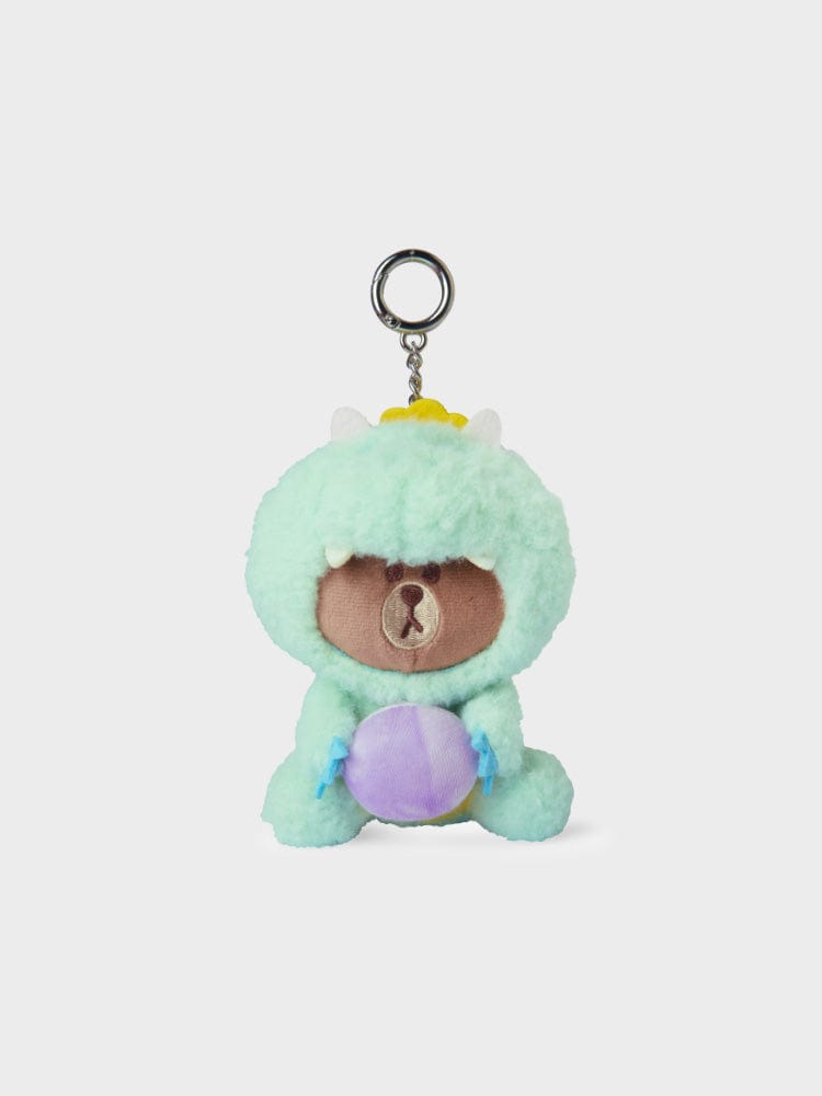 LINE FRIENDS BROWN DOLL KEYRING DRAGON EDITION