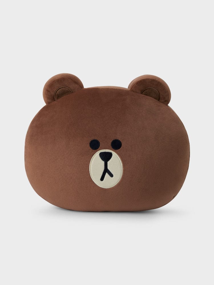 LINE FRIENDS BROWN FACE CUSHION