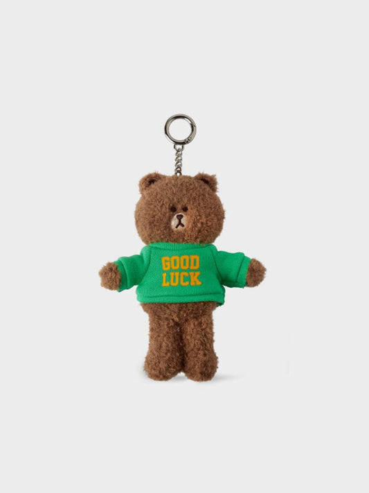 LINE FRIENDS BROWN SOULMATE KEYRING (GOOD LUCK)