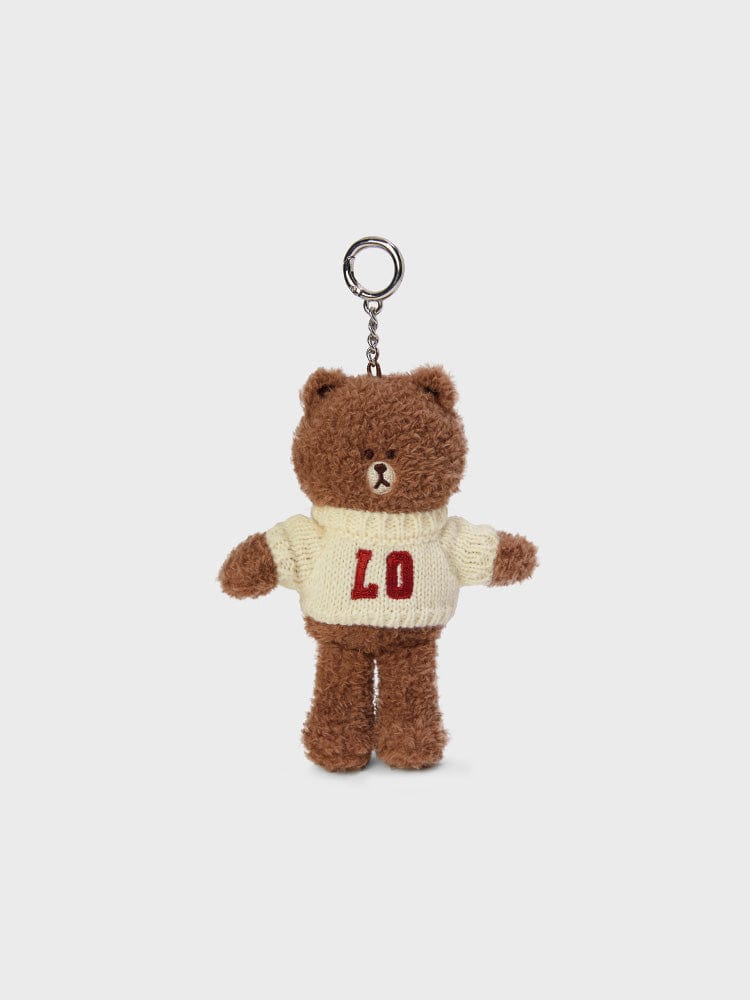 LINE FRIENDS BROWN SOULMATE KEYRING (LOVE)