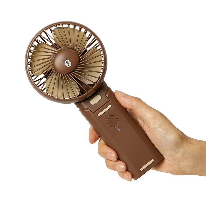 LINE FRIENDS DG ELECTRONICS BROWN BROWN & FRIENDS BROWN 3WAY PORTABLE FAN (7182655193261)