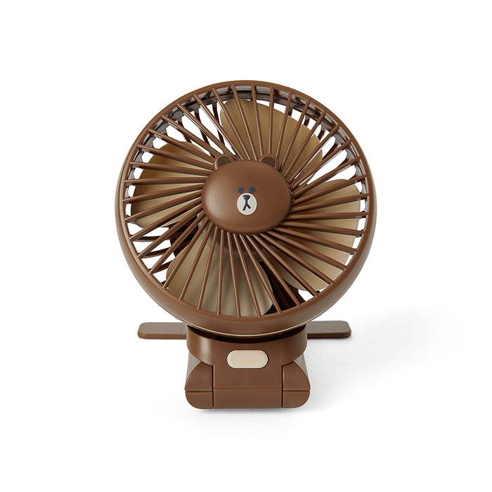 LINE FRIENDS DG ELECTRONICS BROWN BROWN & FRIENDS BROWN 3WAY PORTABLE FAN (7182655193261)