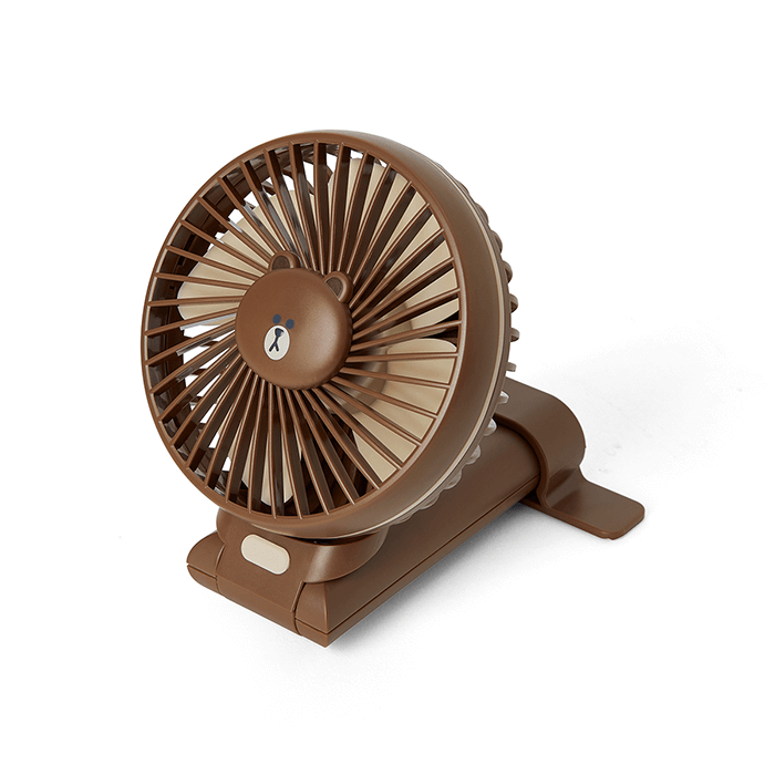 LINE FRIENDS DG ELECTRONICS BROWN BROWN & FRIENDS BROWN 3WAY PORTABLE FAN (7182655193261)