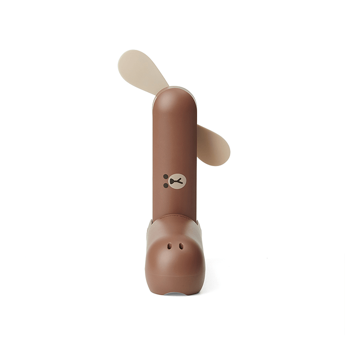 LINE FRIENDS DG ELECTRONICS BROWN BROWN & FRIENDS BROWN SWING HANDHELD FAN (6093413875885)