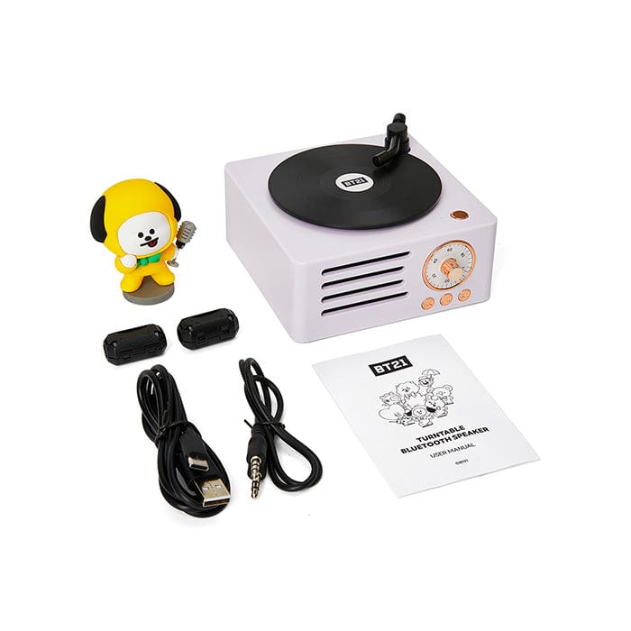 LINE FRIENDS DG ELECTRONICS CHIMMY BT21 CHIMMY TURNTABLE BLUETOOTH SPEAKER (7182465892525)