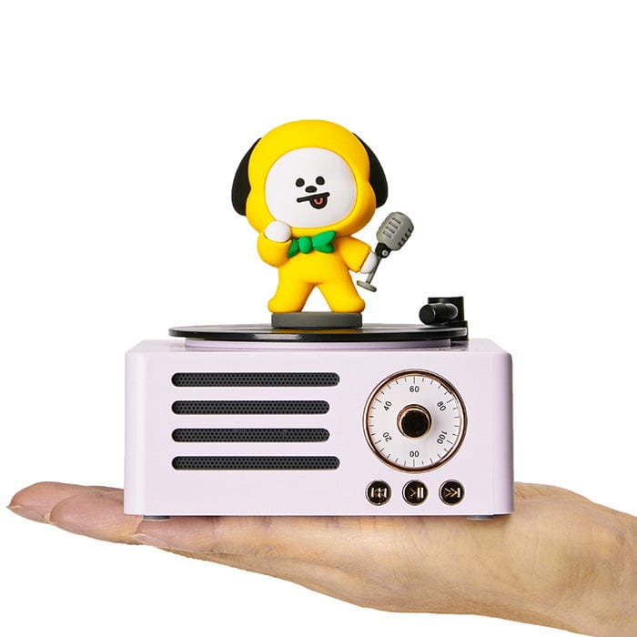 LINE FRIENDS DG ELECTRONICS CHIMMY BT21 CHIMMY TURNTABLE BLUETOOTH SPEAKER (7182465892525)