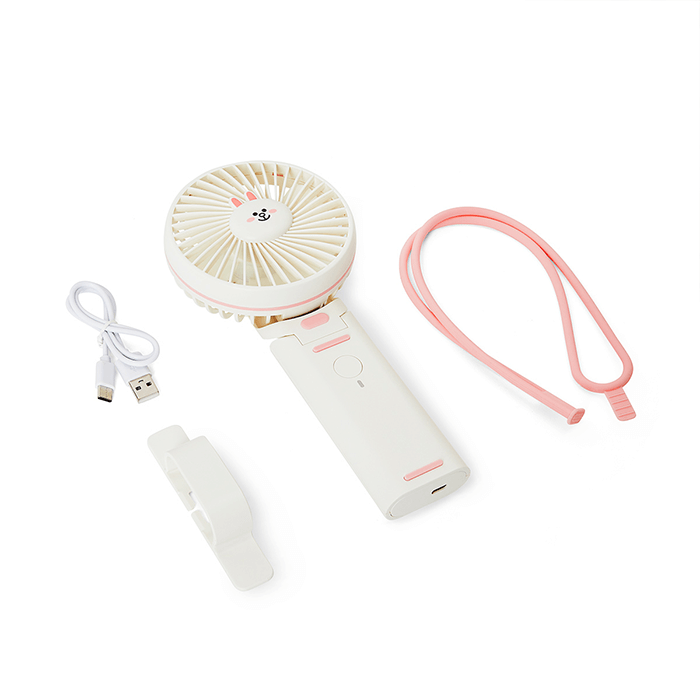 LINE FRIENDS DG ELECTRONICS CONY BROWN & FRIENDS CONY 3WAY PORTABLE FAN (7182654865581)