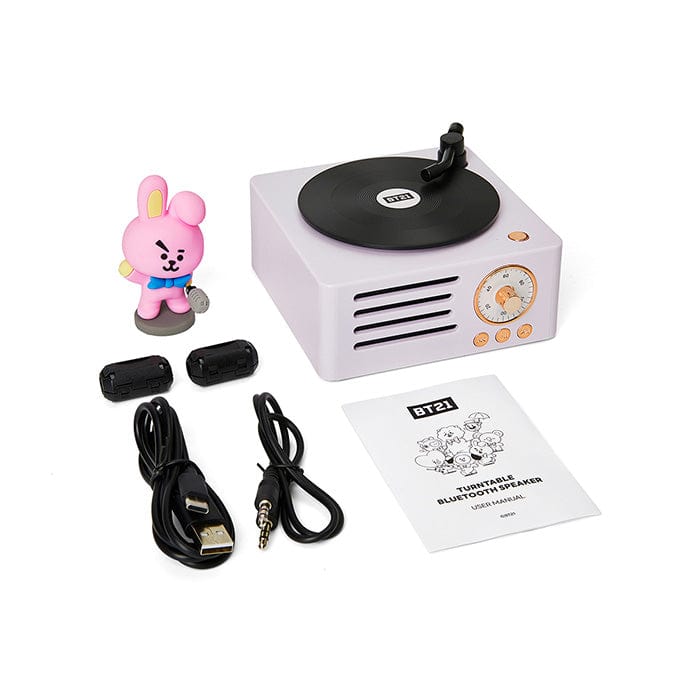 LINE FRIENDS DG ELECTRONICS COOKY BT21 COOKY TURNTABLE BLUETOOTH SPEAKER (7182465826989)