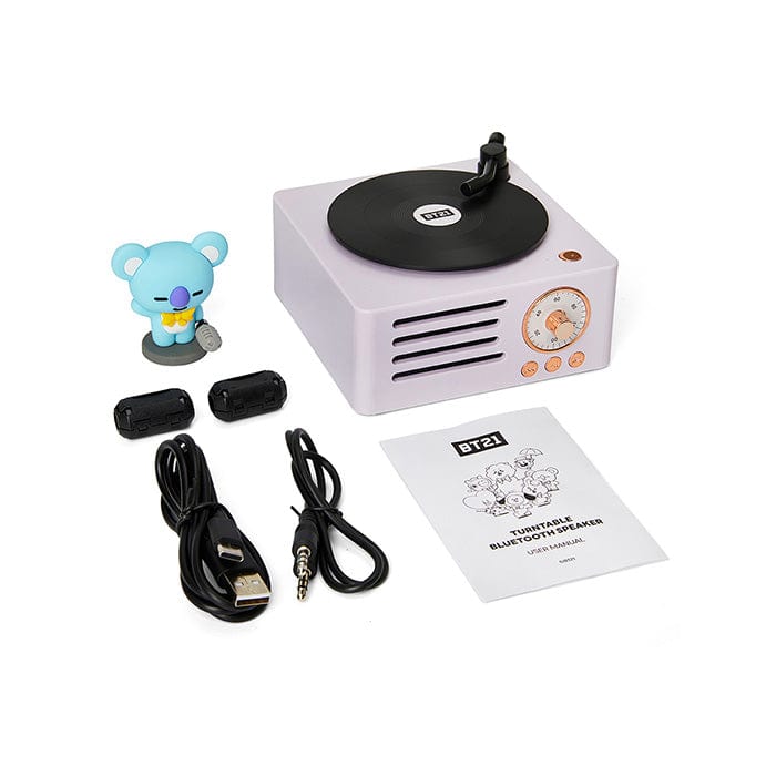 LINE FRIENDS DG ELECTRONICS KOYA BT21 KOYA TURNTABLE BLUETOOTH SPEAKER (7182466023597)