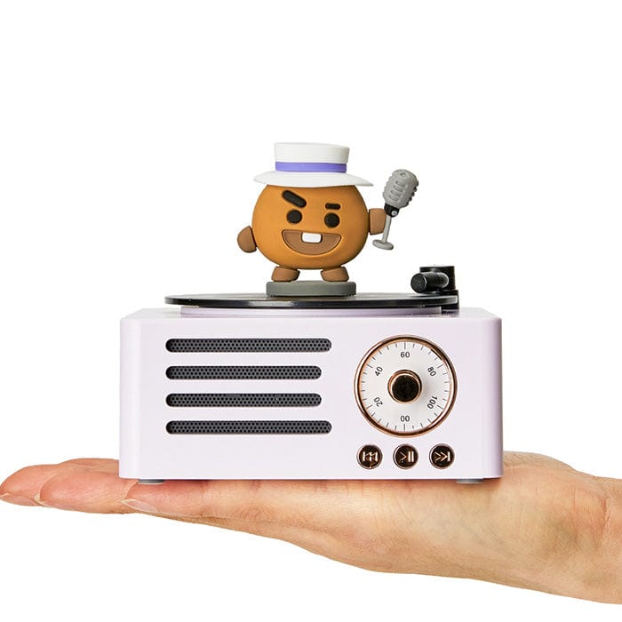 LINE FRIENDS DG ELECTRONICS SHOOKY BT21 SHOOKY TURNTABLE BLUETOOTH SPEAKER (7182465958061)