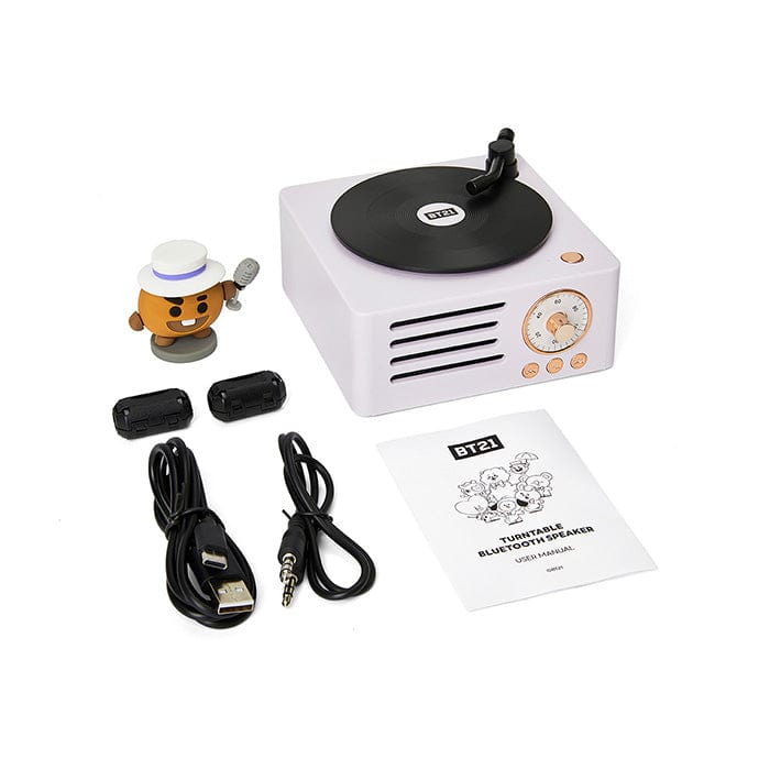 LINE FRIENDS DG ELECTRONICS SHOOKY BT21 SHOOKY TURNTABLE BLUETOOTH SPEAKER (7182465958061)