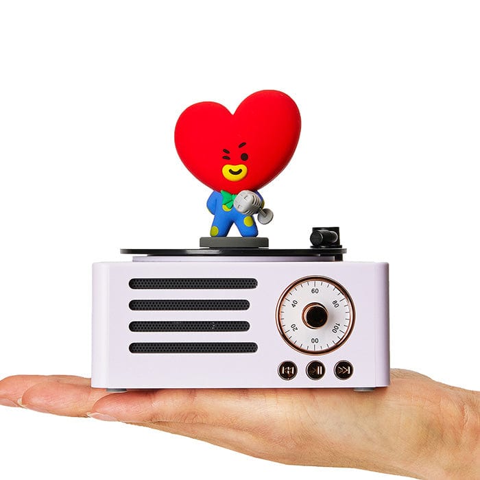 LINE FRIENDS DG ELECTRONICS TATA BT21 TATA TURNTABLE BLUETOOTH SPEAKER (7182465859757)