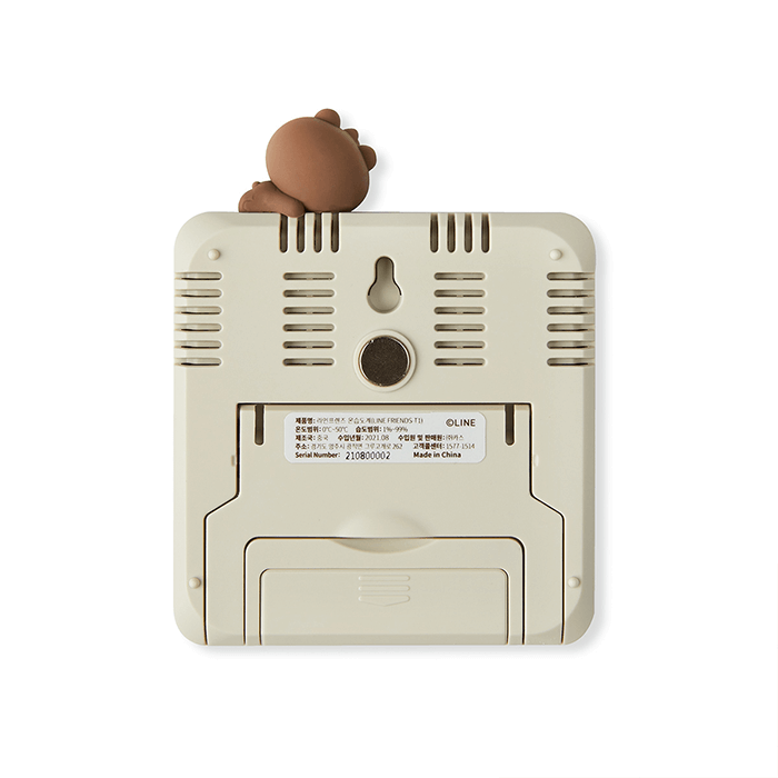 LINE FRIENDS ELECTRONICS BF BROWN & FRIENDS BROWN MINIFRIENDS THERMO-HYGROMETER (7182516453549)