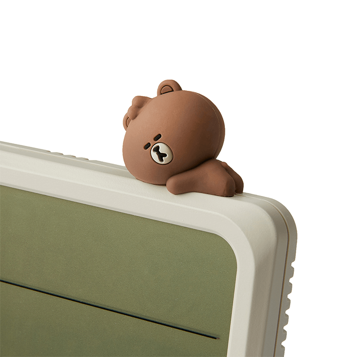 LINE FRIENDS ELECTRONICS BF BROWN & FRIENDS BROWN MINIFRIENDS THERMO-HYGROMETER (7182516453549)