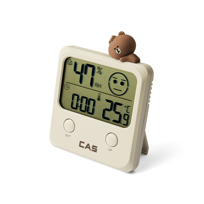 LINE FRIENDS ELECTRONICS BF BROWN & FRIENDS BROWN MINIFRIENDS THERMO-HYGROMETER (7182516453549)