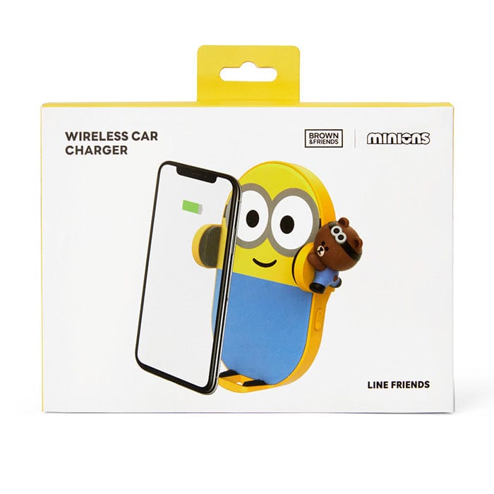 LINE FRIENDS ELECTRONICS BROWN BROWN & FRIENDS X MINIONS BROWN WIRELESS CAR CHARGER MOUNT (7182489649325)