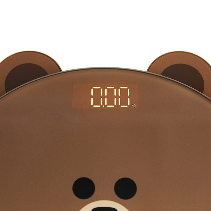 LINE FRIENDS ELECTRONICS BROWN & FRIENDS BROWN & FRIENDS BROWN DIGITAL BATHROOM SCALE (7182484865197)