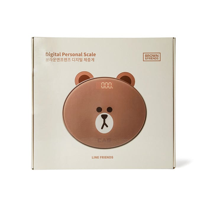 LINE FRIENDS ELECTRONICS BROWN & FRIENDS BROWN & FRIENDS BROWN DIGITAL BATHROOM SCALE (7182484865197)