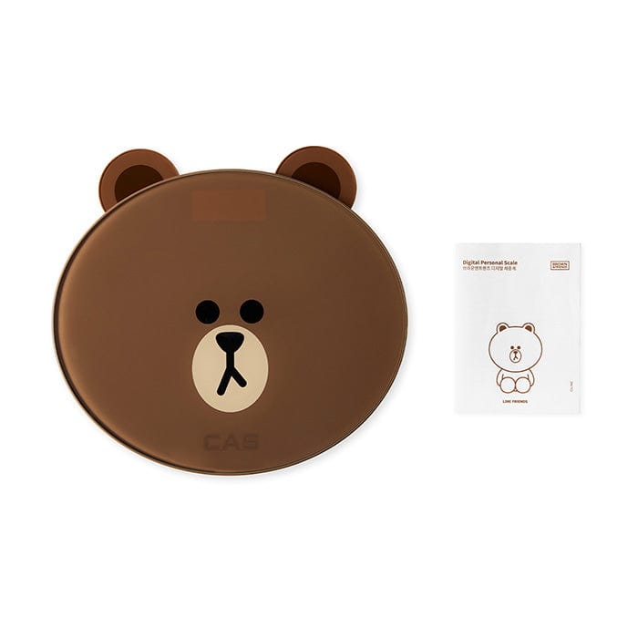 LINE FRIENDS ELECTRONICS BROWN & FRIENDS BROWN & FRIENDS BROWN DIGITAL BATHROOM SCALE (7182484865197)