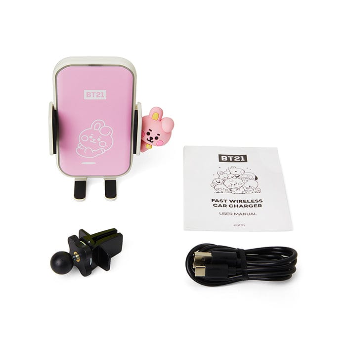 LINE FRIENDS ELECTRONICS COOKY BT21 COOKY BABY WIRELESS CAR CHARGER (7182464319661)