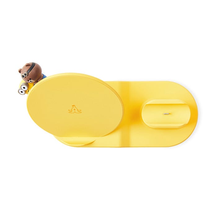 LINE FRIENDS ELECTRONICS MINIONS BROWN & FRIENDS X MINIONS 3IN1 WIRELESS CHARGER MOUNT (7182489551021)