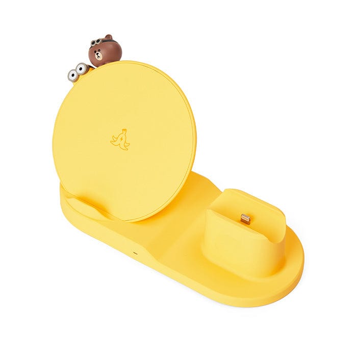 LINE FRIENDS ELECTRONICS MINIONS BROWN & FRIENDS X MINIONS 3IN1 WIRELESS CHARGER MOUNT (7182489551021)