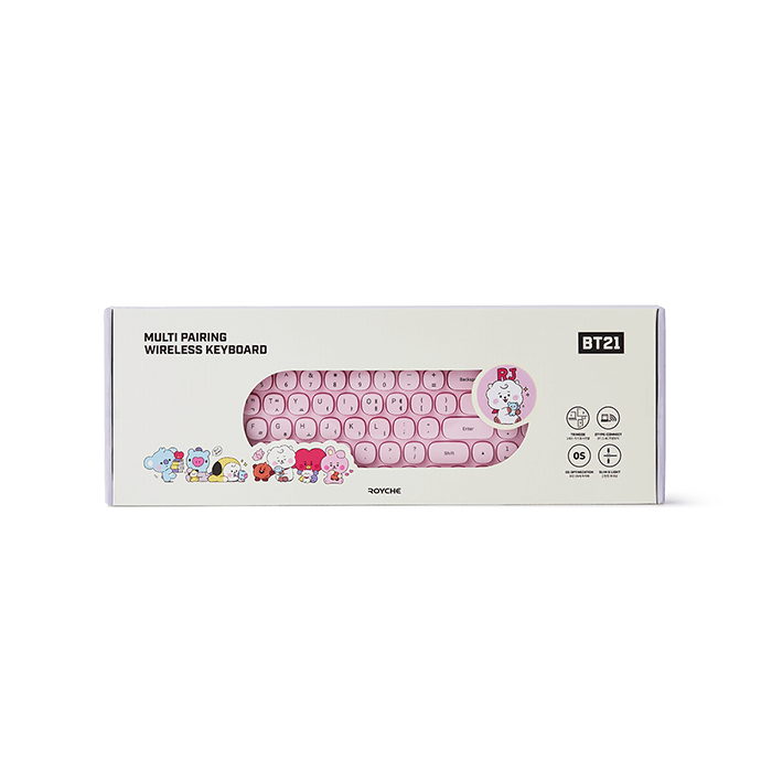 LINE FRIENDS ELECTRONICS RJ BT21 RJ BABY TRIMODE KEYBOARD MY LITTLE BUDDY (7182506197165)