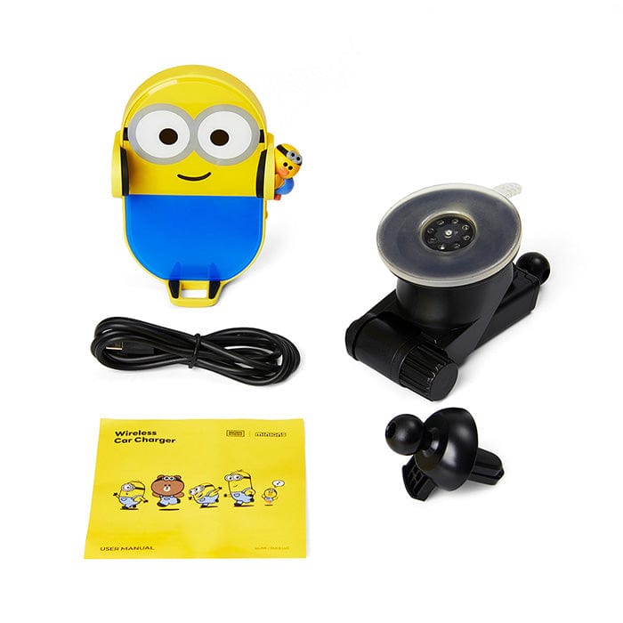 LINE FRIENDS ELECTRONICS SALLY BROWN & FRIENDS X MINIONS SALLY WIRELESS CAR CHARGER MOUNT (7182489583789)