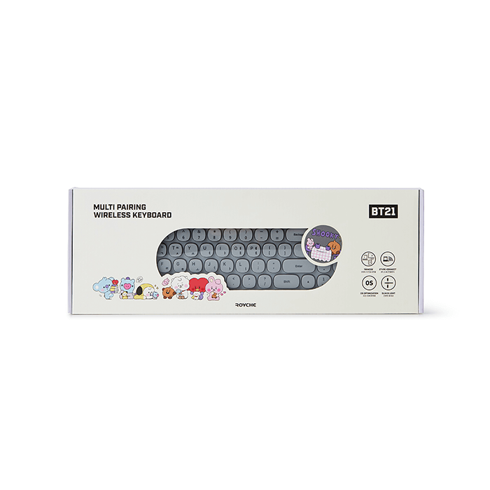 LINE FRIENDS ELECTRONICS SHOOKY BT21 SHOOKY BABY TRIMODE KEYBOARD MY LITTLE BUDDY (7182506459309)