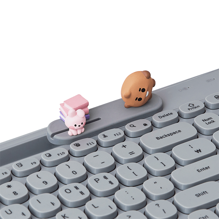 LINE FRIENDS ELECTRONICS SHOOKY BT21 SHOOKY BABY TRIMODE KEYBOARD MY LITTLE BUDDY (7182506459309)