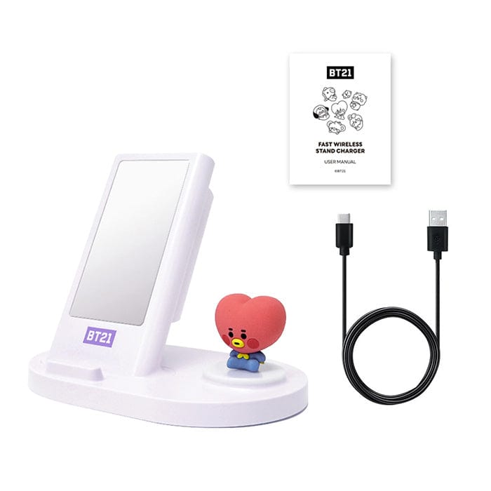 LINE FRIENDS ELECTRONICS TATA BT21 TATA FAST WIRELESS CHARGING STAND (7182529298605)