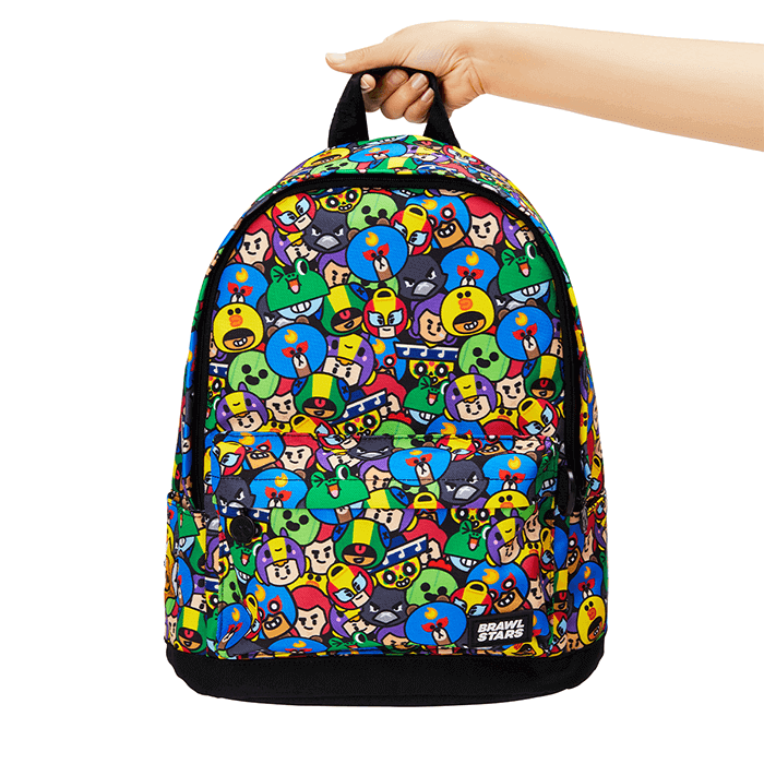 LINE FRIENDS FASHION BRAWL STARS PATTERN BRAWL STARS PATTERN BACKPACK (400MM) + DUST BAG (6089234743469)