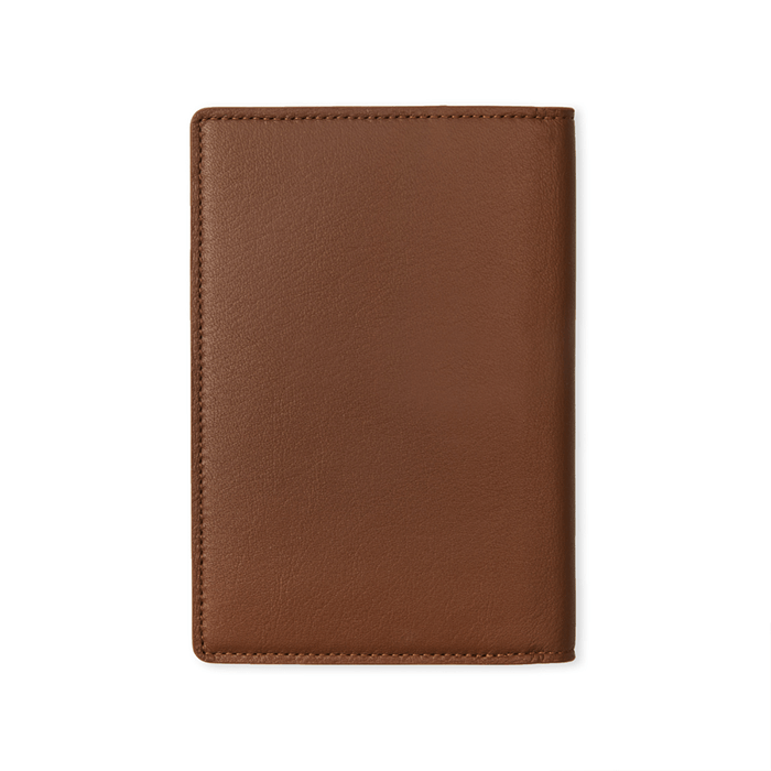 LINE FRIENDS FASHION BROWN BROWN & FRIENDS BROWN SOFT LEATHER PASSPORT HOLDER (7182644510893)