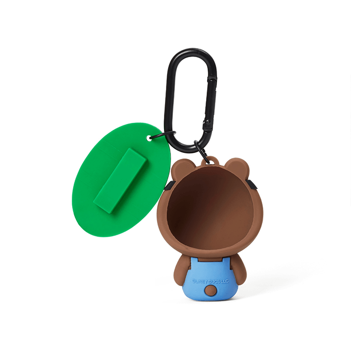 LINE FRIENDS FASHION BROWN MINIONS X BROWN & FRIENDS BROWN SILICONE BALL POUCH (7182536540333)