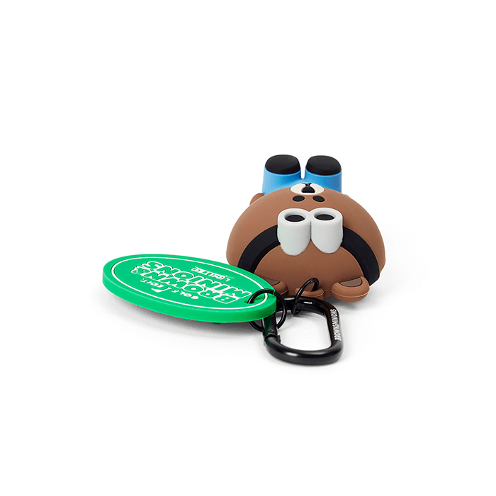 LINE FRIENDS FASHION BROWN MINIONS X BROWN & FRIENDS BROWN SILICONE BALL POUCH (7182536540333)