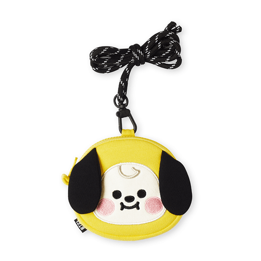 LINE FRIENDS FASHION CHIMMY BT21 CHIMMY BABY NECKLACE MINI POUCH (7182624489645)