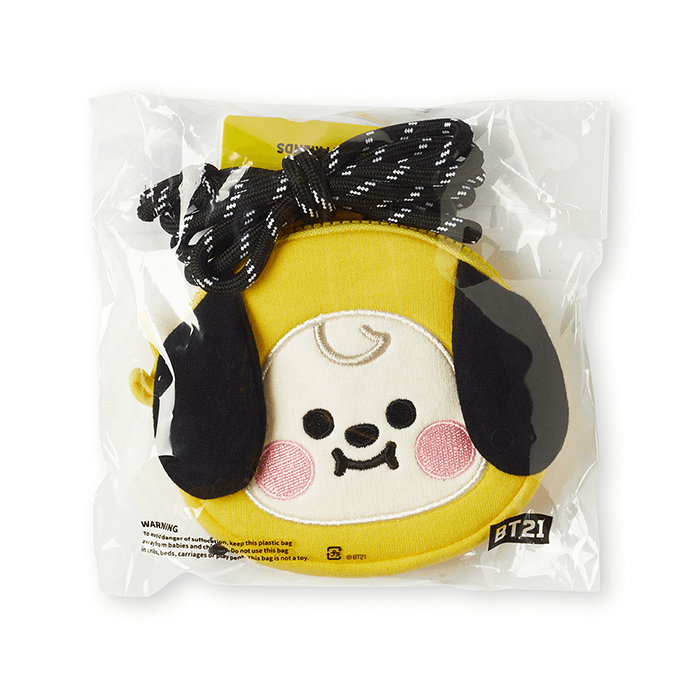 LINE FRIENDS FASHION CHIMMY BT21 CHIMMY BABY NECKLACE MINI POUCH (7182624489645)