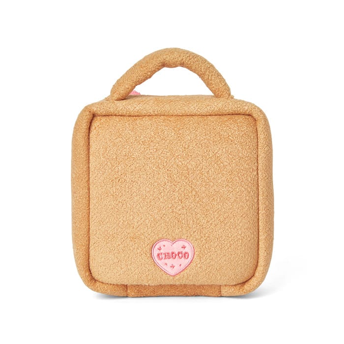 LINE FRIENDS FASHION CHOCO BROWN & FRIENDS CHOCO HEART EDITION COSMETIC BAG (7182490599597)