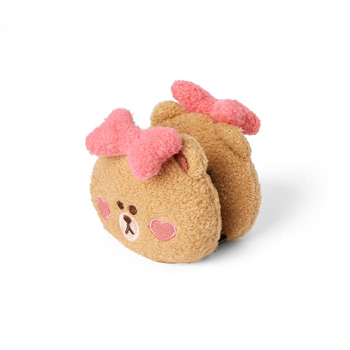 LINE FRIENDS FASHION CHOCO BROWN & FRIENDS CHOCO HEART EDITION HAIR CLIP (7182490468525)