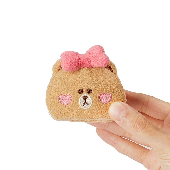 LINE FRIENDS FASHION CHOCO BROWN & FRIENDS CHOCO HEART EDITION HAIR CLIP (7182490468525)