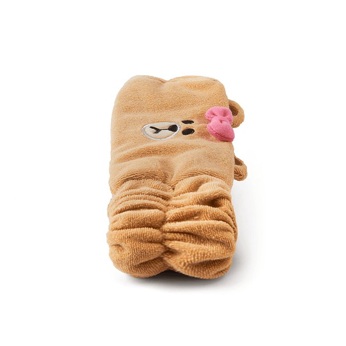 LINE FRIENDS FASHION CHOCO BROWN & FRIENDS CHOCO TERRY FACE WASH BAND (7182561771693)