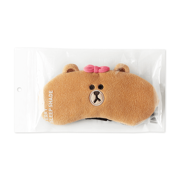 LINE FRIENDS FASHION CHOCO BROWN & FRIENDS CHOCO TERRY SLEEP MASK (7182562689197)