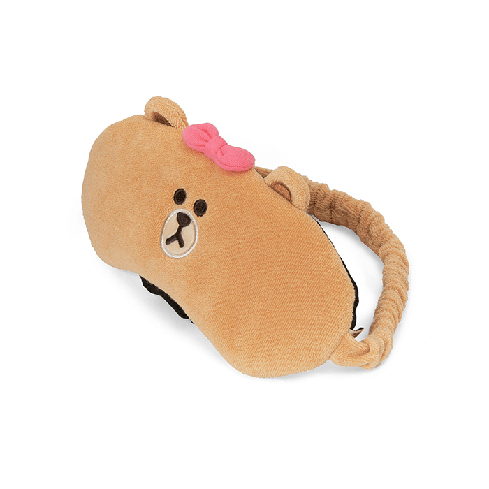 LINE FRIENDS FASHION CHOCO BROWN & FRIENDS CHOCO TERRY SLEEP MASK (7182562689197)