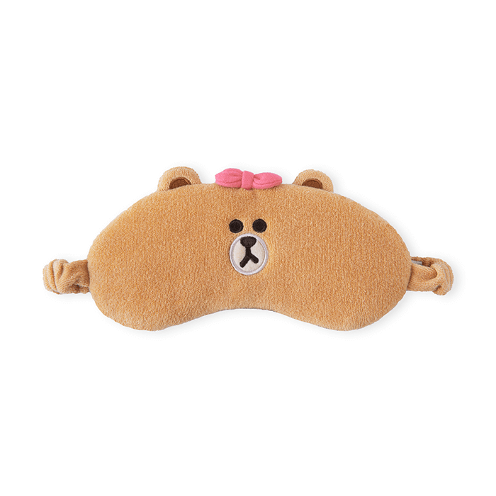 LINE FRIENDS FASHION CHOCO BROWN & FRIENDS CHOCO TERRY SLEEP MASK (7182562689197)